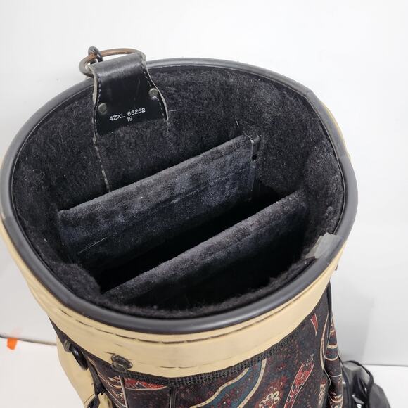 Vintage Paisley 3-Way Golf Cart Bag By Ron Miller Pro Model w/ Rain cover - Picture 6 of 14